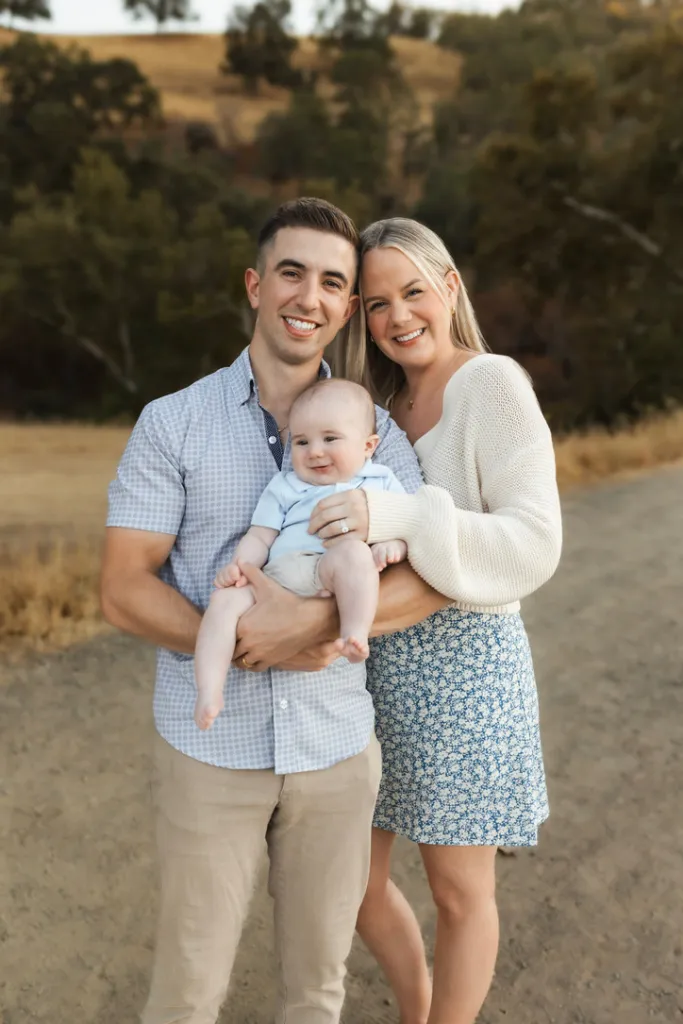 family photo of Dr. Beninati with his wife and baby son